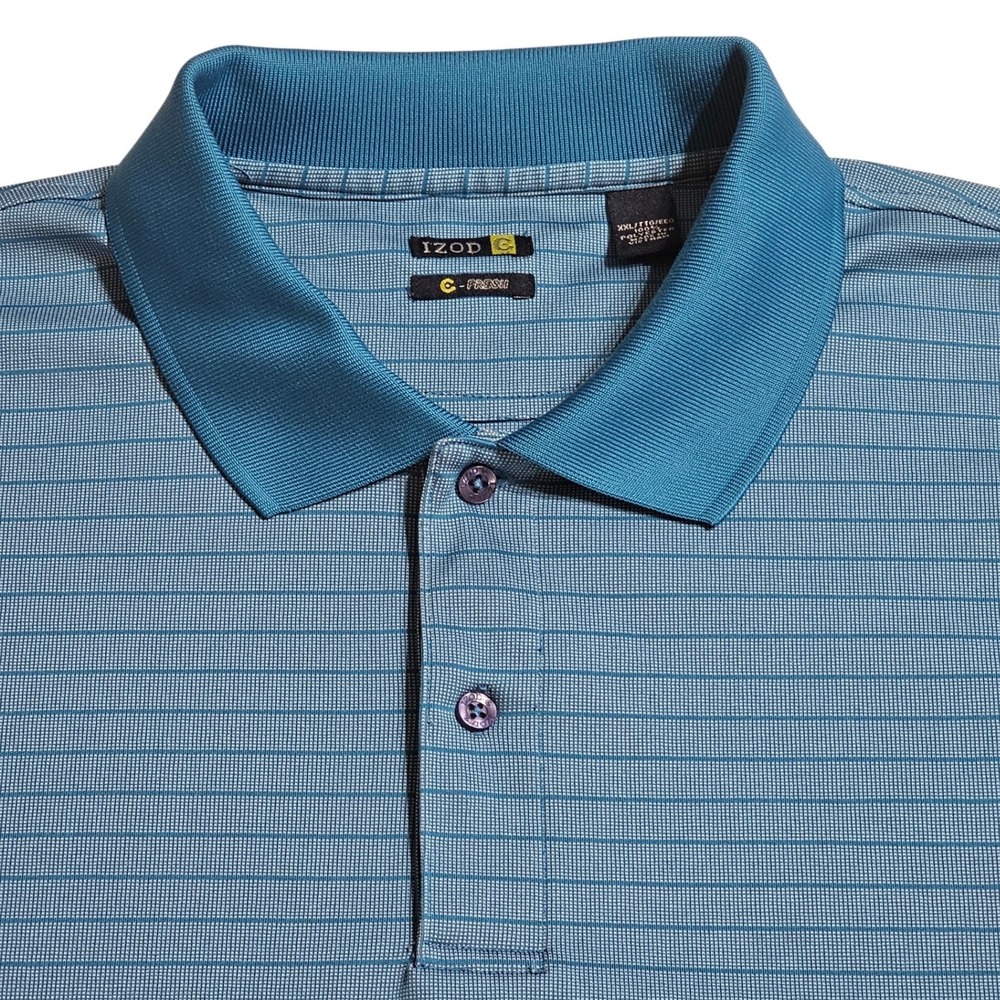 Izod C-Fresh Performance Golf Polo SS XXL Blue Shirt